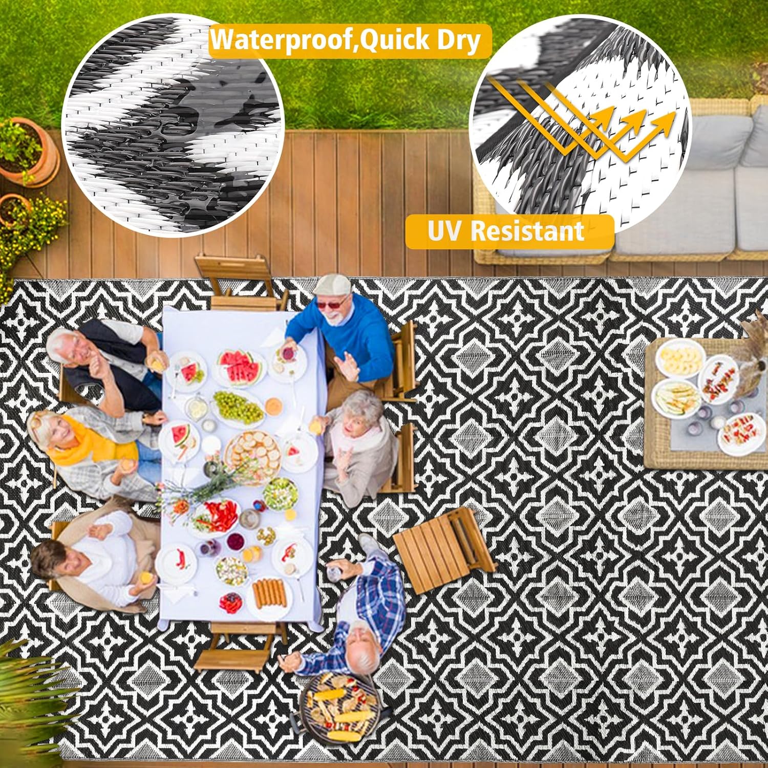 Polypropylene Outdoor Rugs 9x1 - Outdoor Camping Rugs 9X18 บทวิจารณ์และราคา