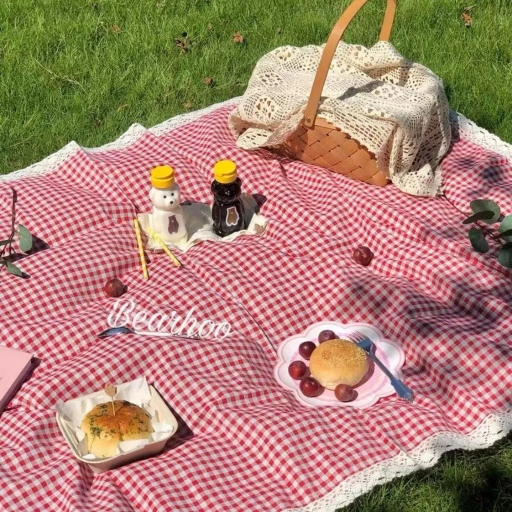1pc Outdoor Picnic Mat, Summer - Outdoor Camping Rug Waterproof บทวิจารณ์และราคา