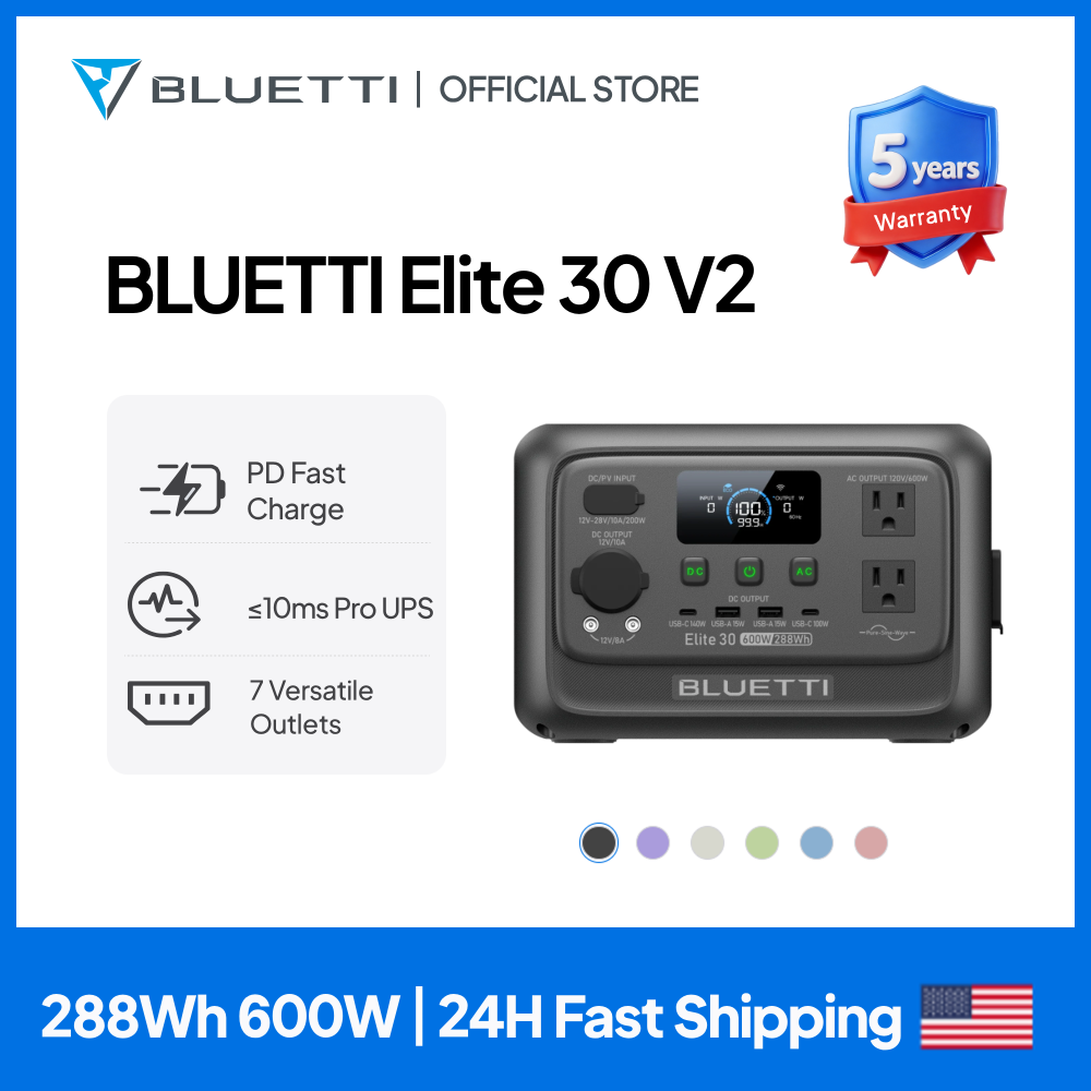 【Renew】BLUETTI Elite 30 V2 Por - Outdoor Camping Kit บทวิจารณ์และราคา