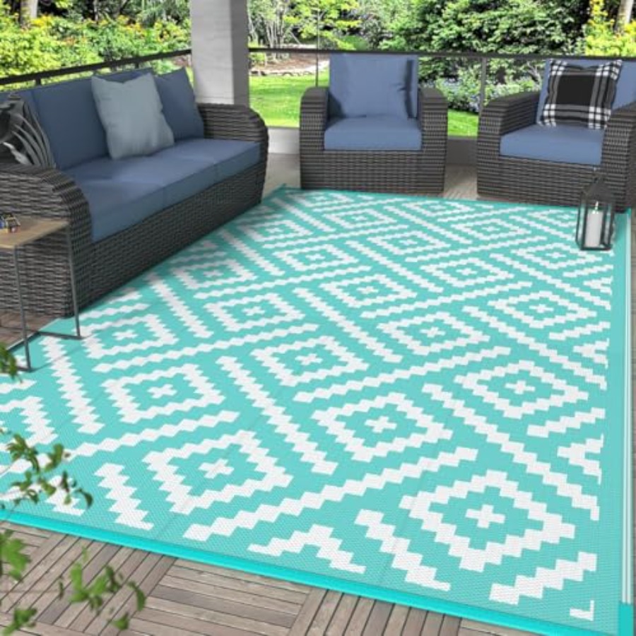Outdoor Rug for Patio Clearanc - Outdoor Camping Rug Waterproof บทวิจารณ์และราคา