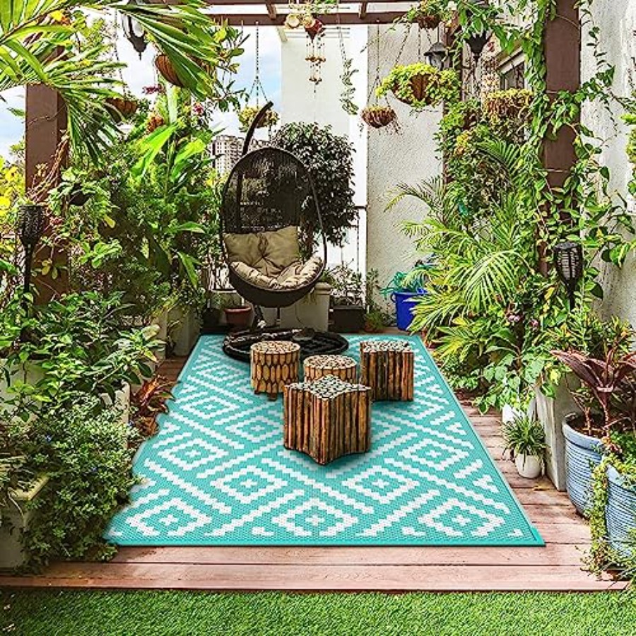 Outdoor Rug for Patio Clearanc - Outdoor Camping Rug Waterproof บทวิจารณ์และราคา