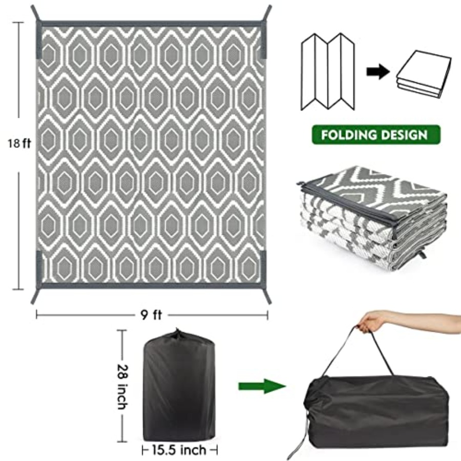 Outdoor Camping Rugs, 9x18 Pla - Outdoor Camping Rugs 9X18 บทวิจารณ์และราคา