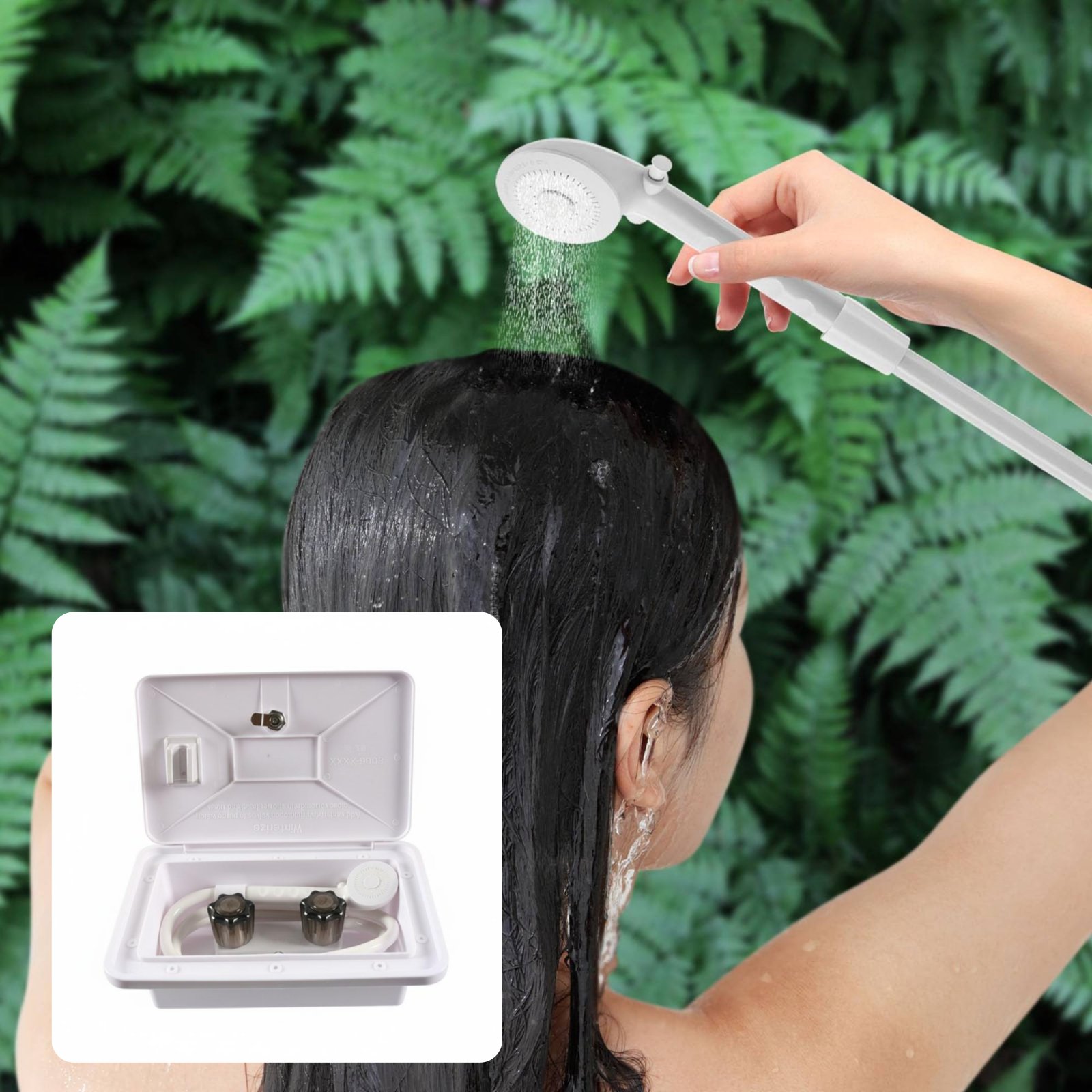 RV Exterior Shower Box Compact - Outdoor Camping Kit บทวิจารณ์และราคา
