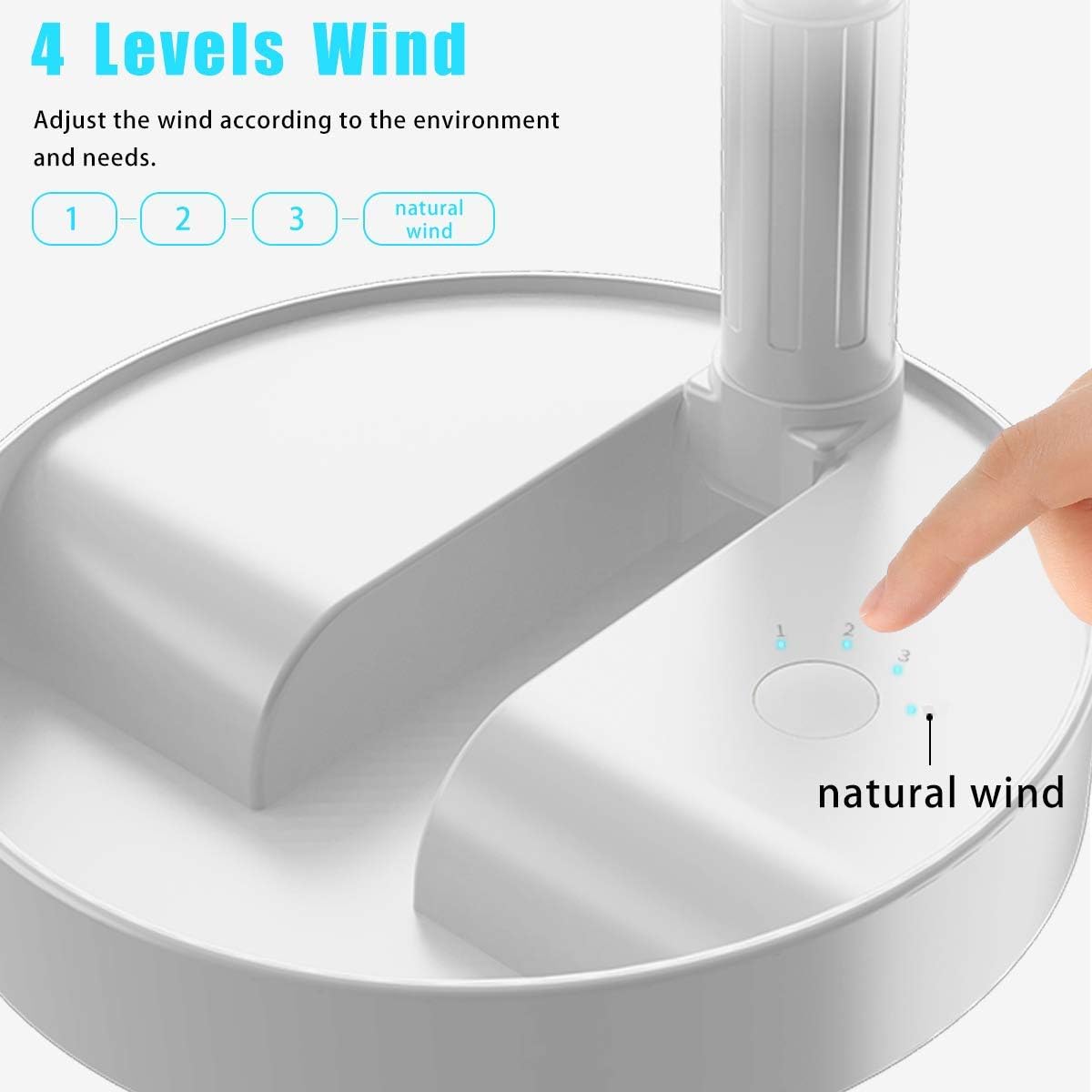 Folding Portable Stand Fan wit - Camping Quiet บทวิจารณ์และราคา