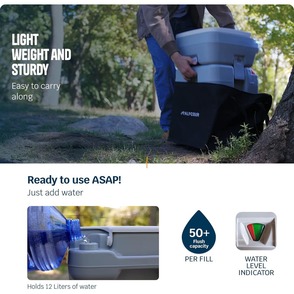Portable Toilet – Compact Indo - Camping Outdoor Or Indoor บทวิจารณ์และราคา