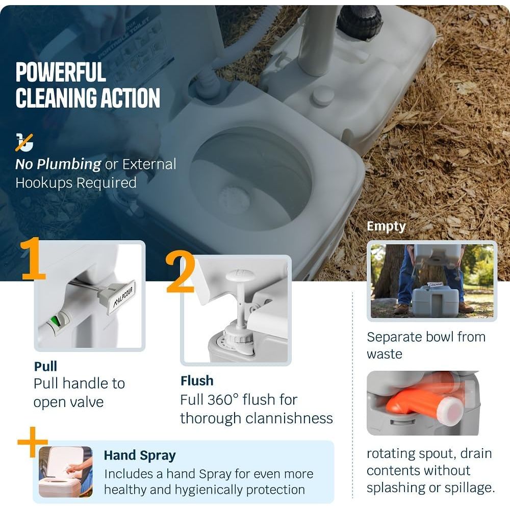 Portable Toilet – Compact Indo - Camping Outdoor Or Indoor บทวิจารณ์และราคา
