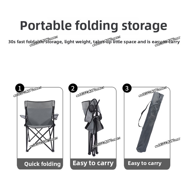 Outdoor Folding Chair Portable - Outdoor Chair Camping บทวิจารณ์และราคา