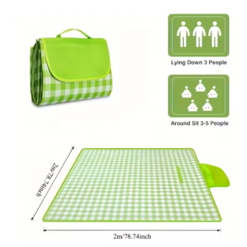 200x200cm outdoor picnic blank - Outdoor Camping Rug Waterproof บทวิจารณ์และราคา