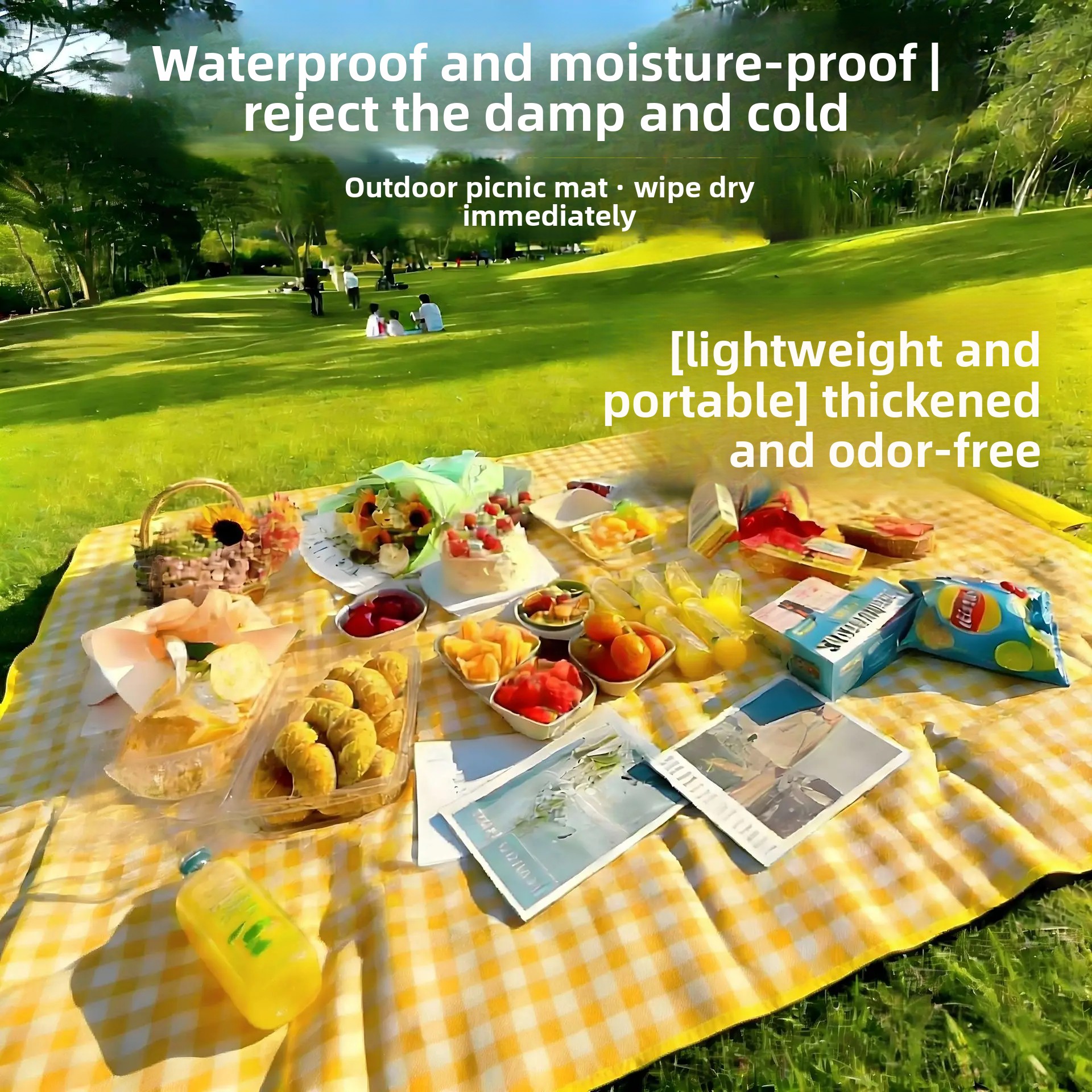200x200cm outdoor picnic blank - Outdoor Camping Rug Waterproof บทวิจารณ์และราคา