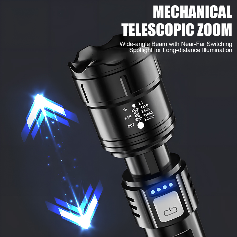 High Power P50 LED Flashlight  - Outdoor Camping Decor บทวิจารณ์และราคา