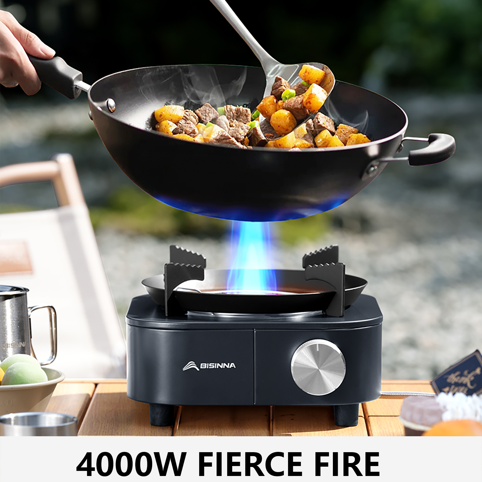 BISINNA 4000W High-power Infra - Outdoor Gas Camping Oven บทวิจารณ์และราคา