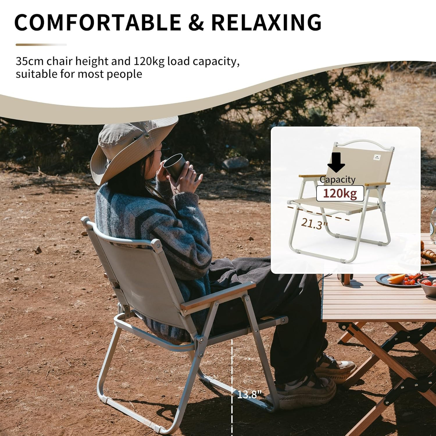 Naturehike Portable Camping Ch - Outdoor Camping Table And Chairs บทวิจารณ์และราคา