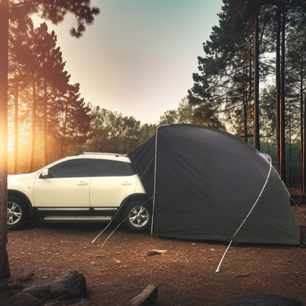Portable Outdoor Folding Car T - Outdoor Camping Van Tent บทวิจารณ์และราคา