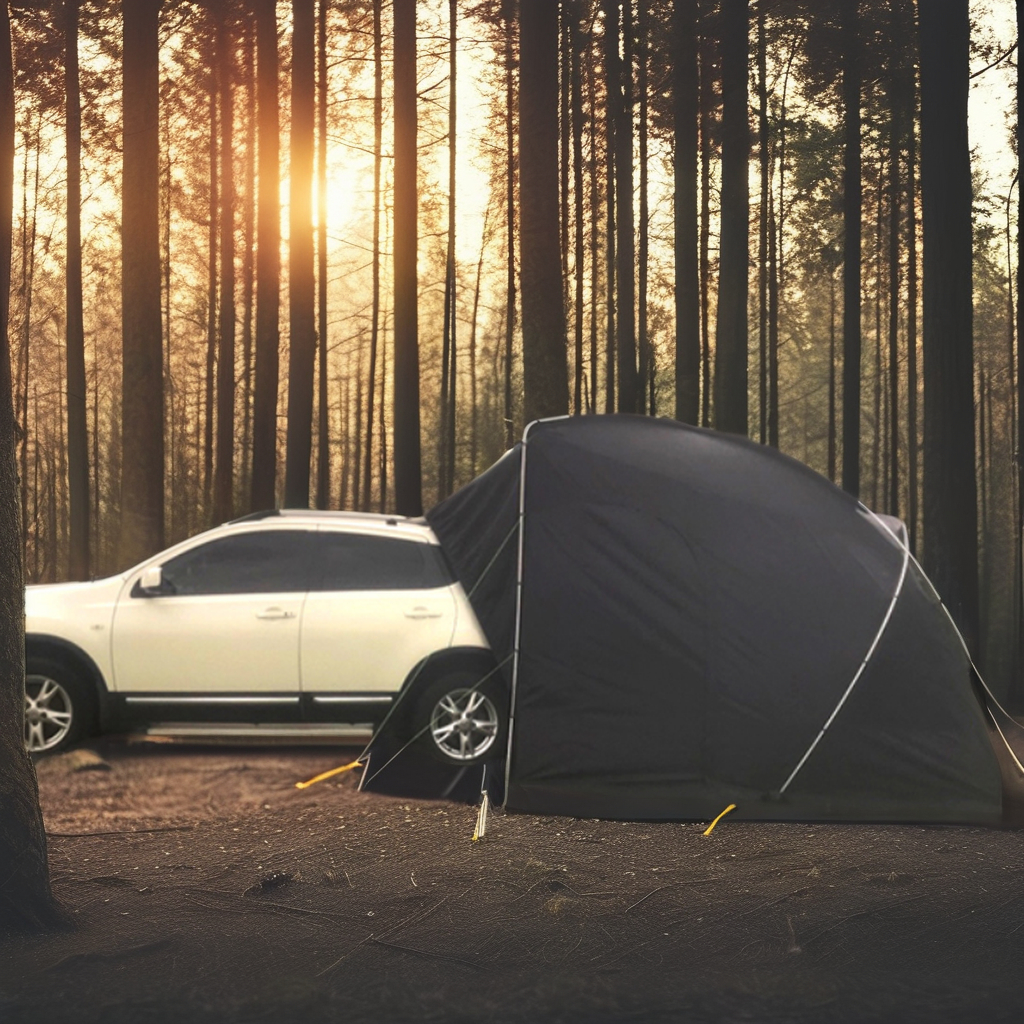 Portable Outdoor Folding Car T - Outdoor Camping Van Tent บทวิจารณ์และราคา