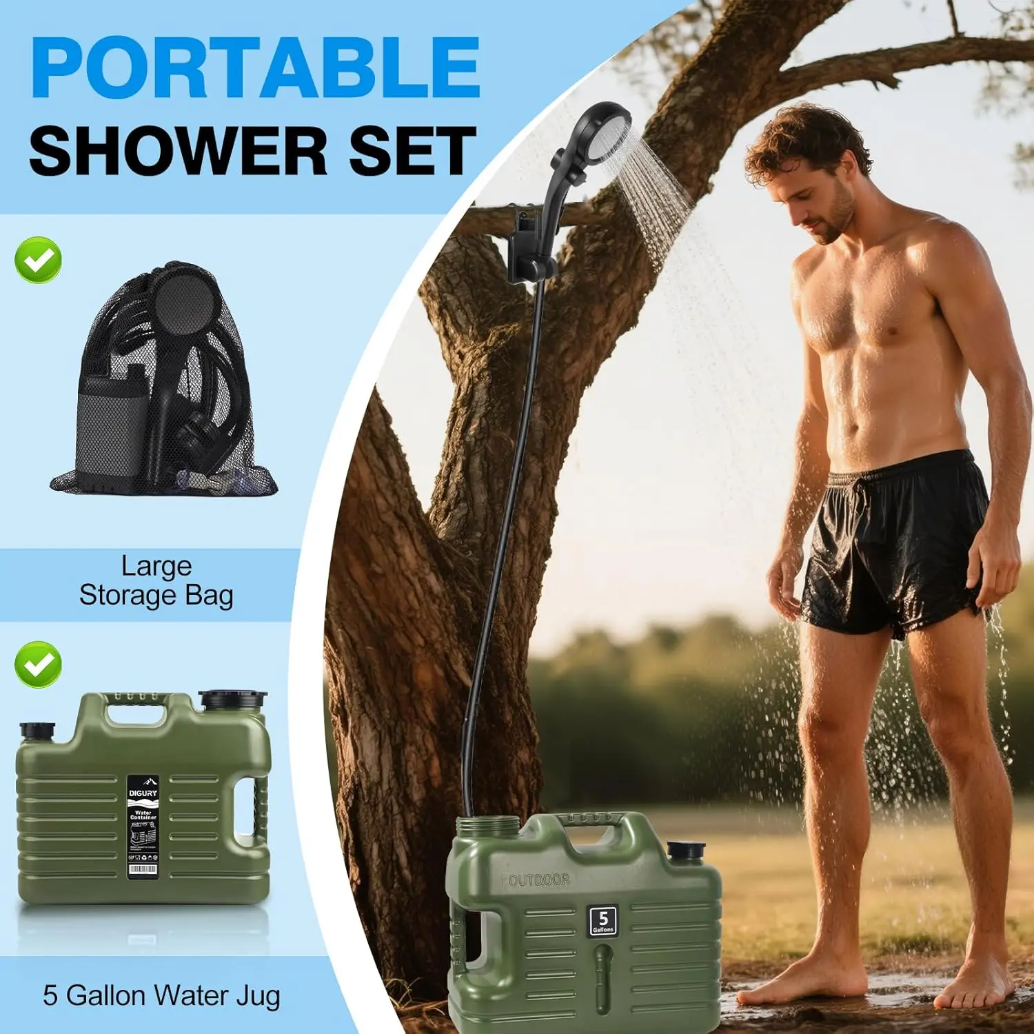 hot-sellingPortable Camping Sh - Outdoor Camping Hot Water Shower บทวิจารณ์และราคา