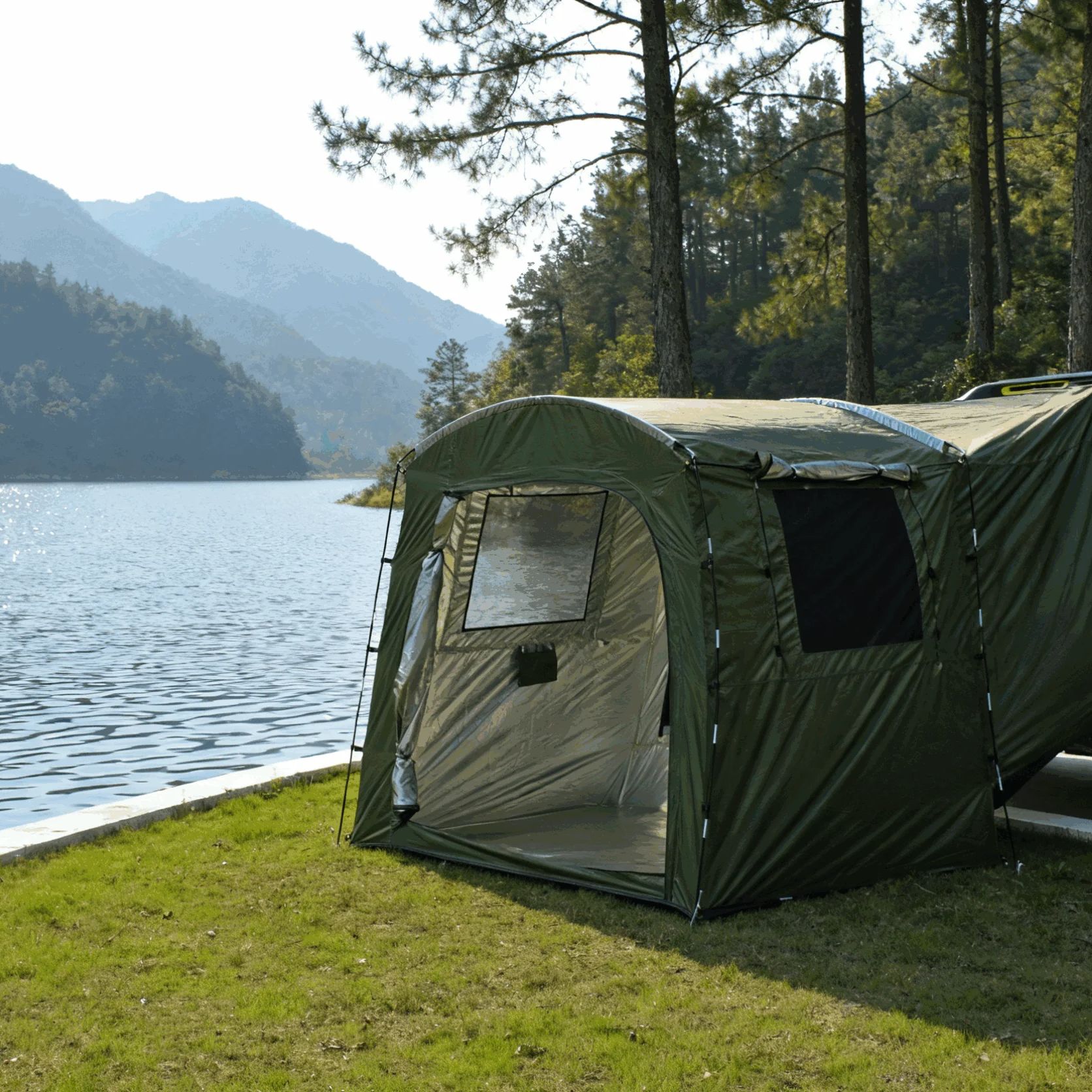 Outdoor Trunk Extension Tent 4 - Outdoor Camping Van Tent บทวิจารณ์และราคา