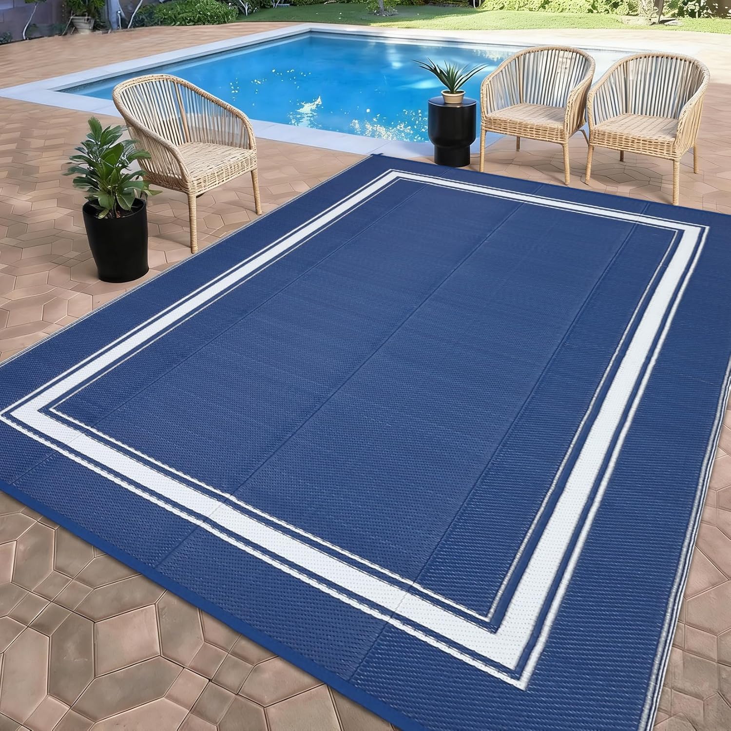 Patio Rugs Outdoor 9x18 Plasti - Outdoor Camping Rugs 9X18 บทวิจารณ์และราคา