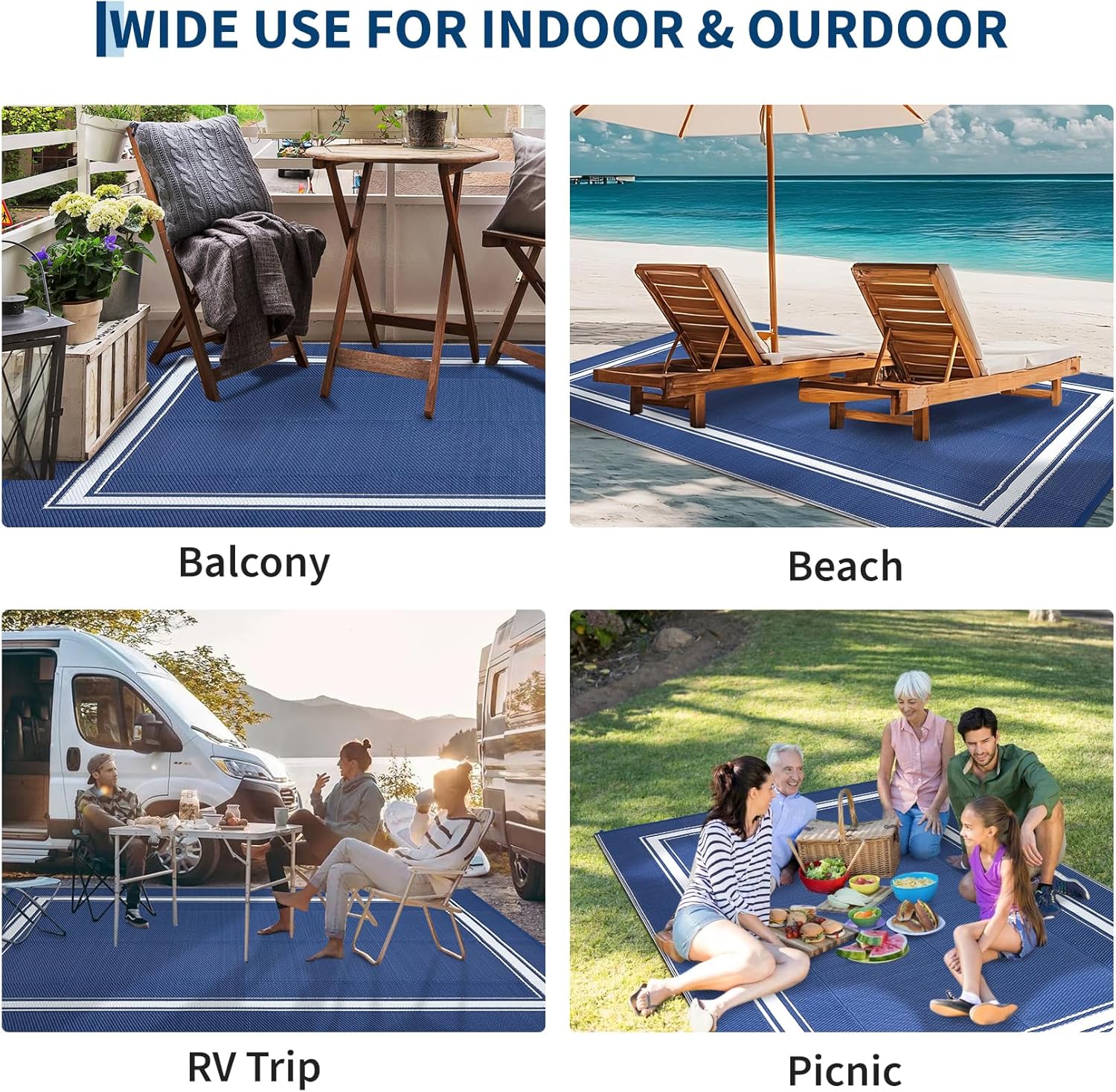 Patio Rugs Outdoor 9x18 Plasti - Outdoor Camping Rugs 9X18 บทวิจารณ์และราคา