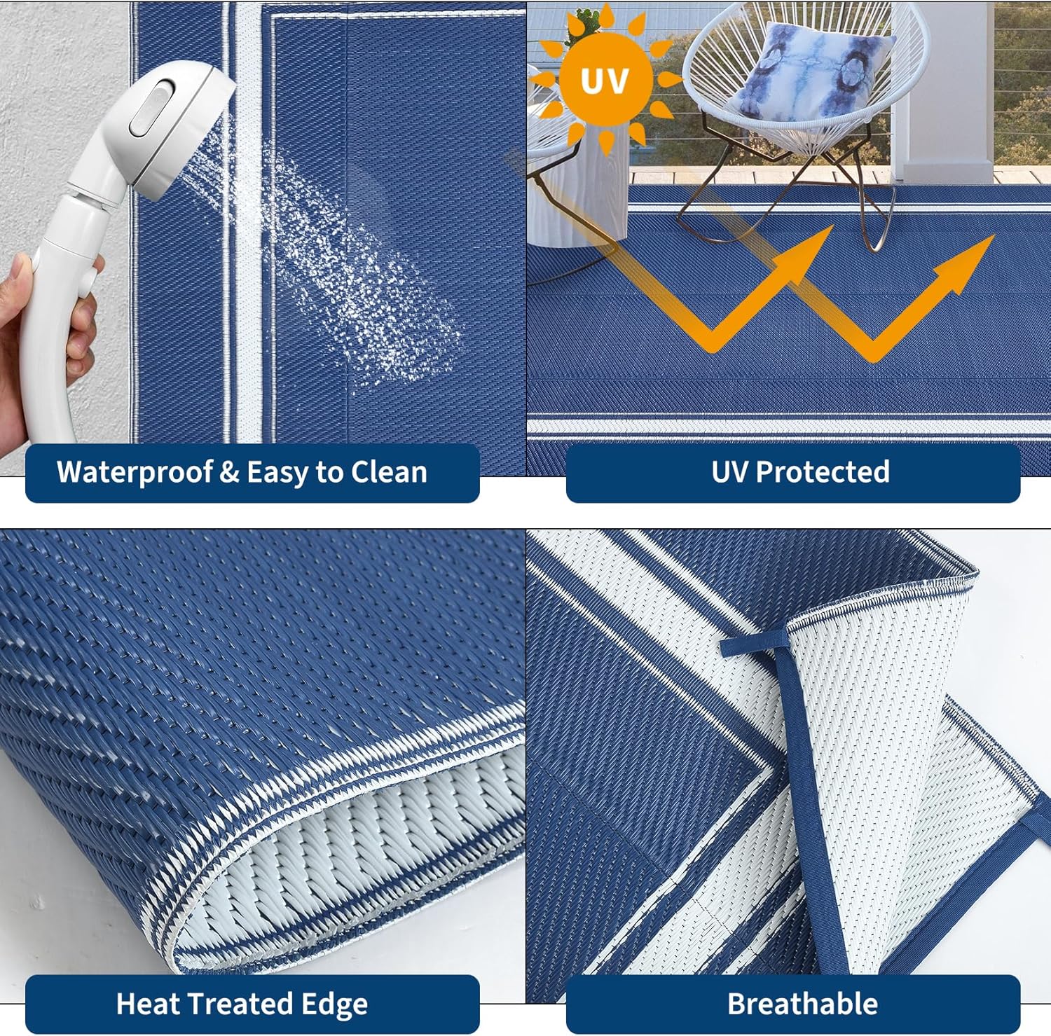 Patio Rugs Outdoor 9x18 Plasti - Outdoor Camping Rugs 9X18 บทวิจารณ์และราคา