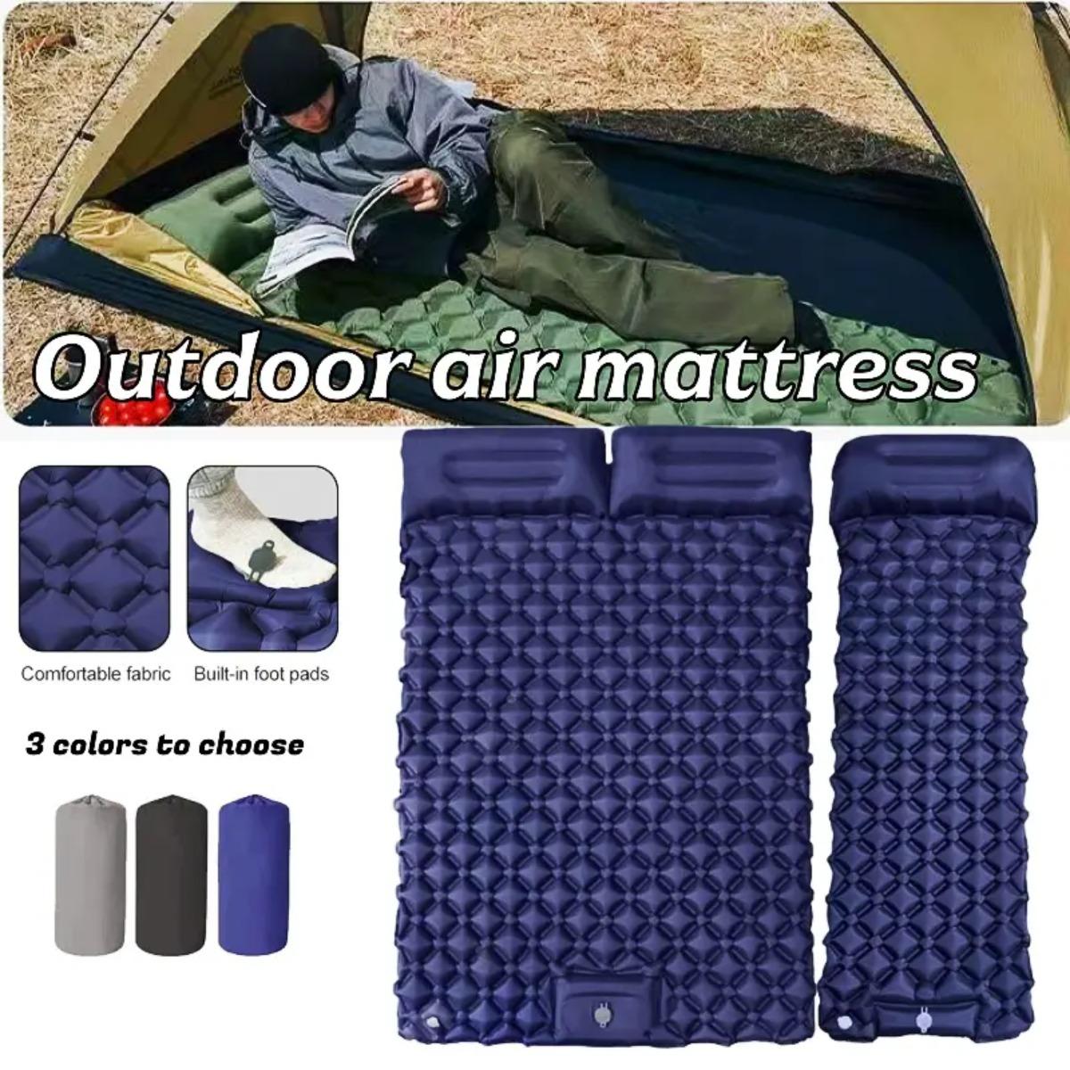 Single & Double Inflatable Air - Camp Pillow Compressible บทวิจารณ์และราคา