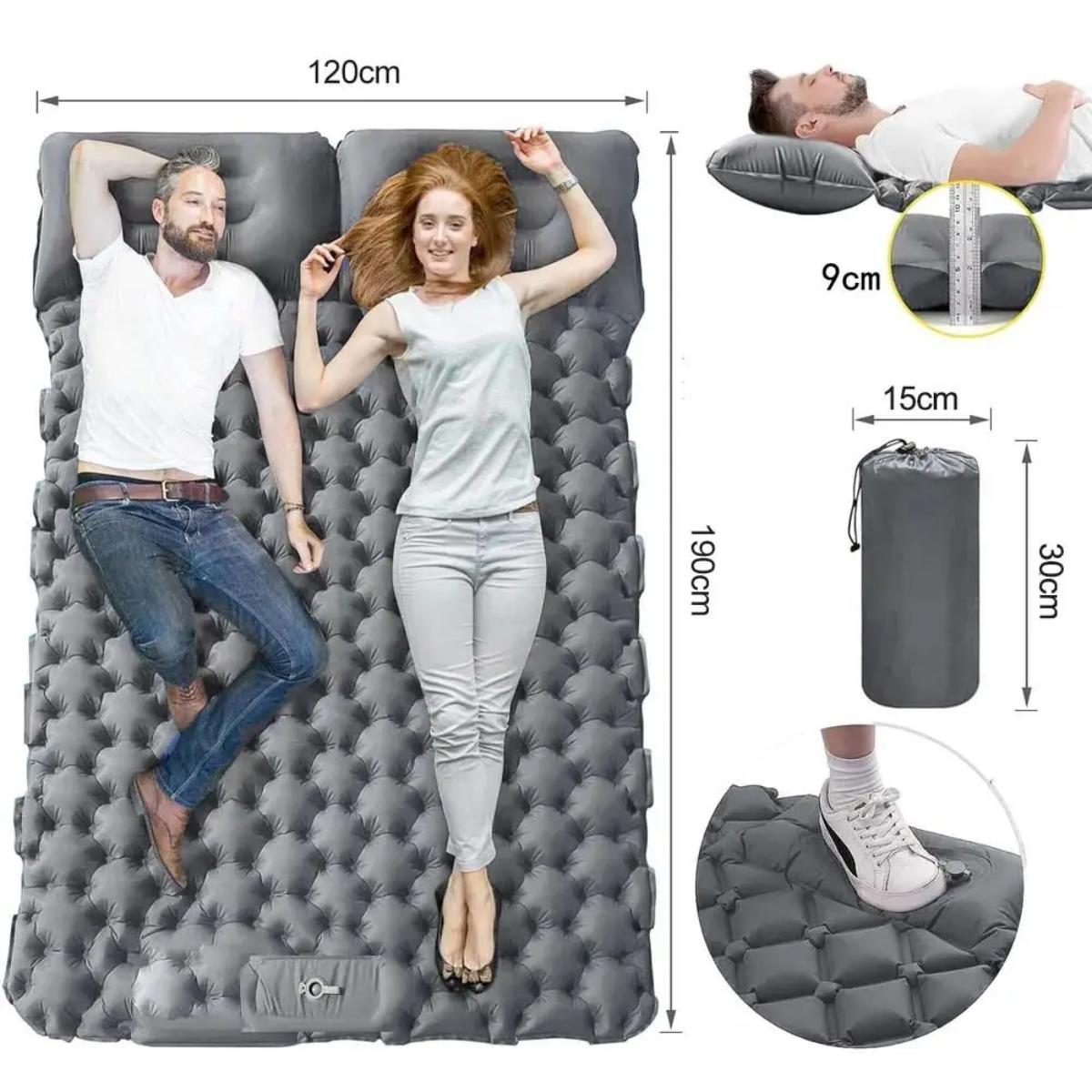 Single & Double Inflatable Air - Camp Pillow Compressible บทวิจารณ์และราคา