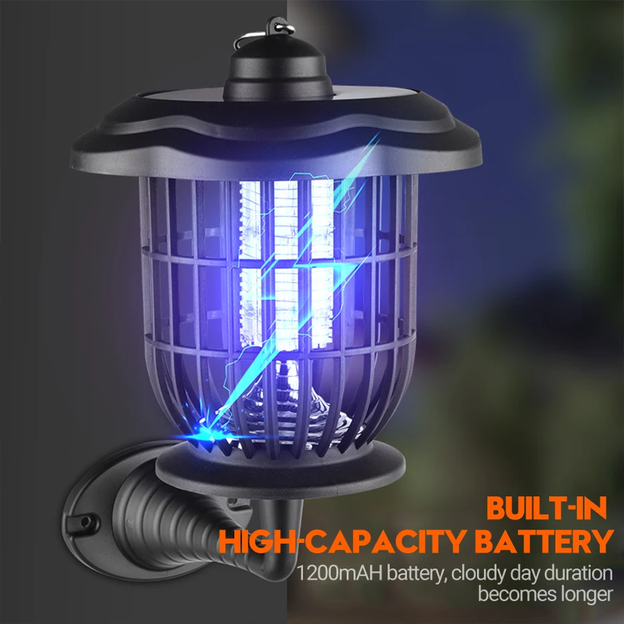 2-in-1 1200mAh LED Solar Light - Outdoor Camping Bug Zapper บทวิจารณ์และราคา