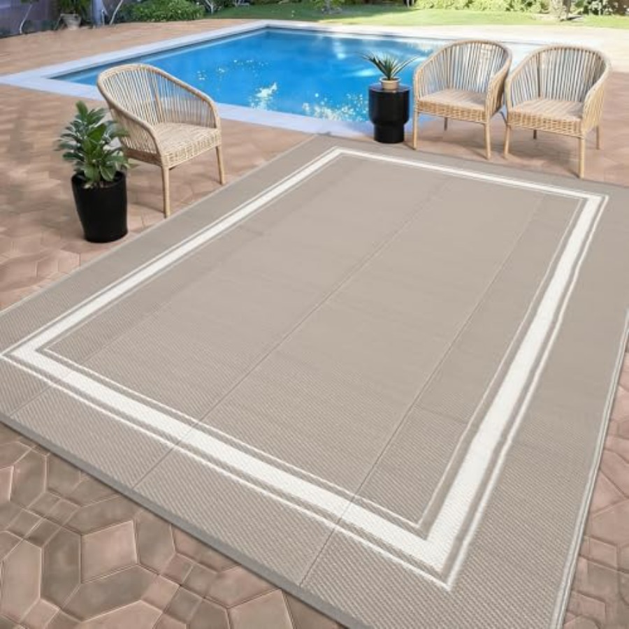 Outdoor Patio Rug 9x18, waterp - Outdoor Camping Rugs 9X18 บทวิจารณ์และราคา
