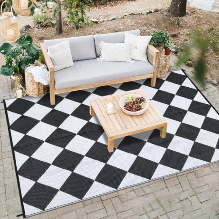 Outdoor Plastic Straw Rug 9x18 - Outdoor Camping Rugs 9X18 บทวิจารณ์และราคา