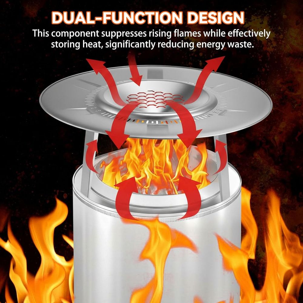 Portable 3-Leg Stainless Steel - Outdoor Camping Fire Pit บทวิจารณ์และราคา