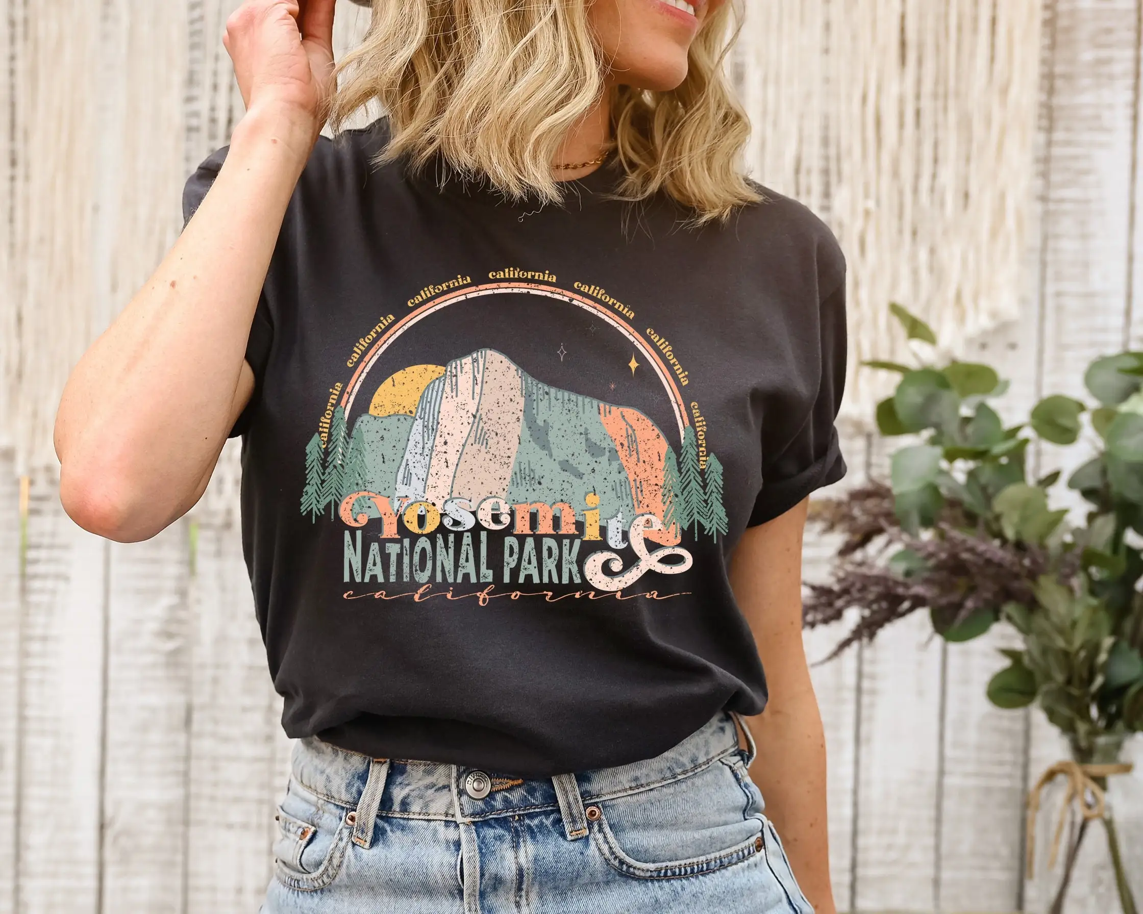 Yosemite National Park T Shirt - Outdoor Camping Yosemite บทวิจารณ์และราคา