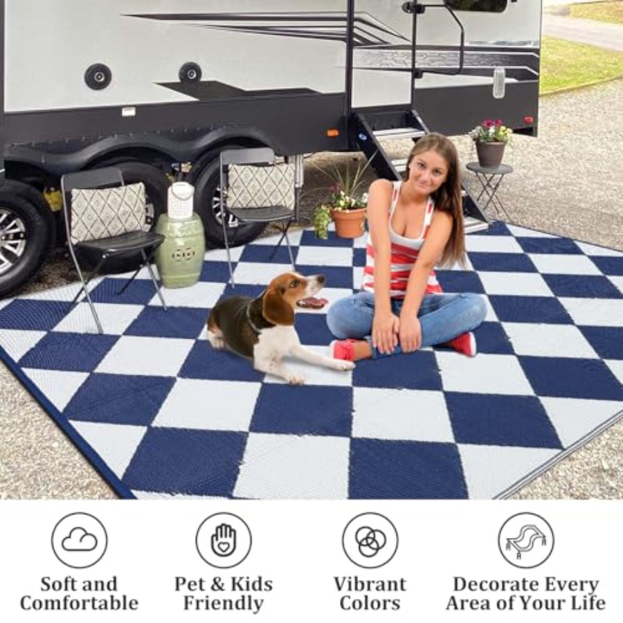 Large Outdoor Rug 9x18 for Pat - Outdoor Camping Rugs 9X18 บทวิจารณ์และราคา
