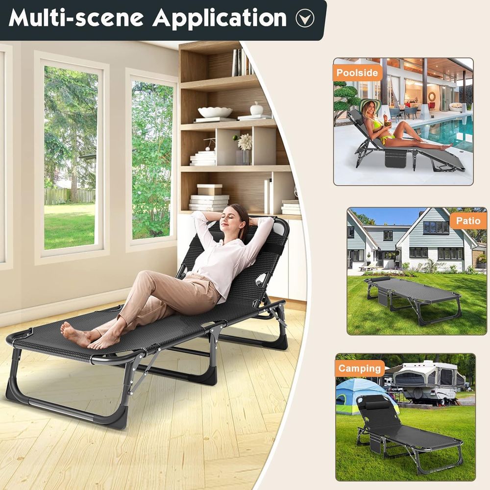 Folding Bed with Mattr, Portab - Camping Outdoor Or Indoor บทวิจารณ์และราคา