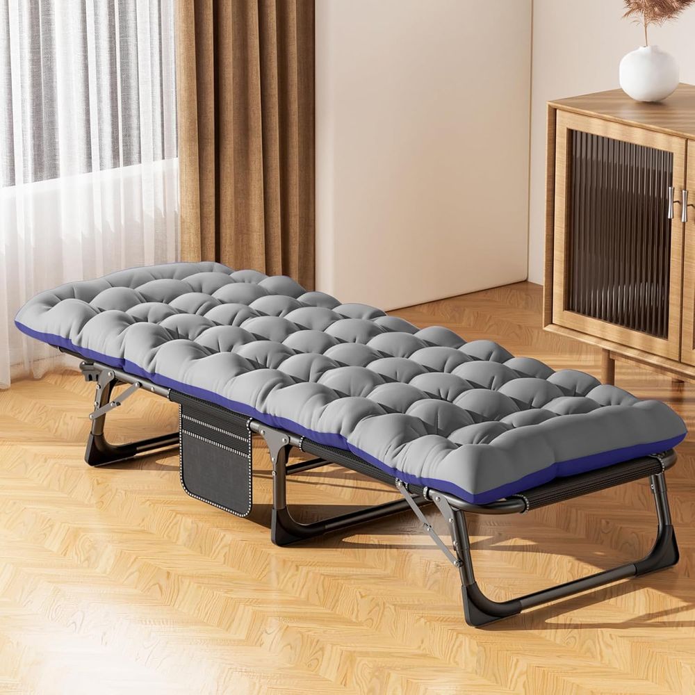 Folding Bed with Mattr, Portab - Camping Outdoor Or Indoor บทวิจารณ์และราคา