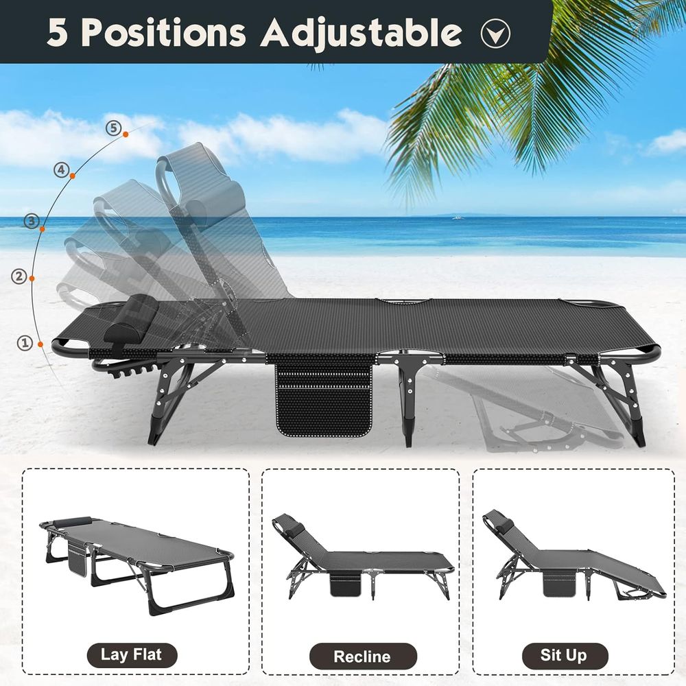 Folding Bed with Mattr, Portab - Camping Outdoor Or Indoor บทวิจารณ์และราคา