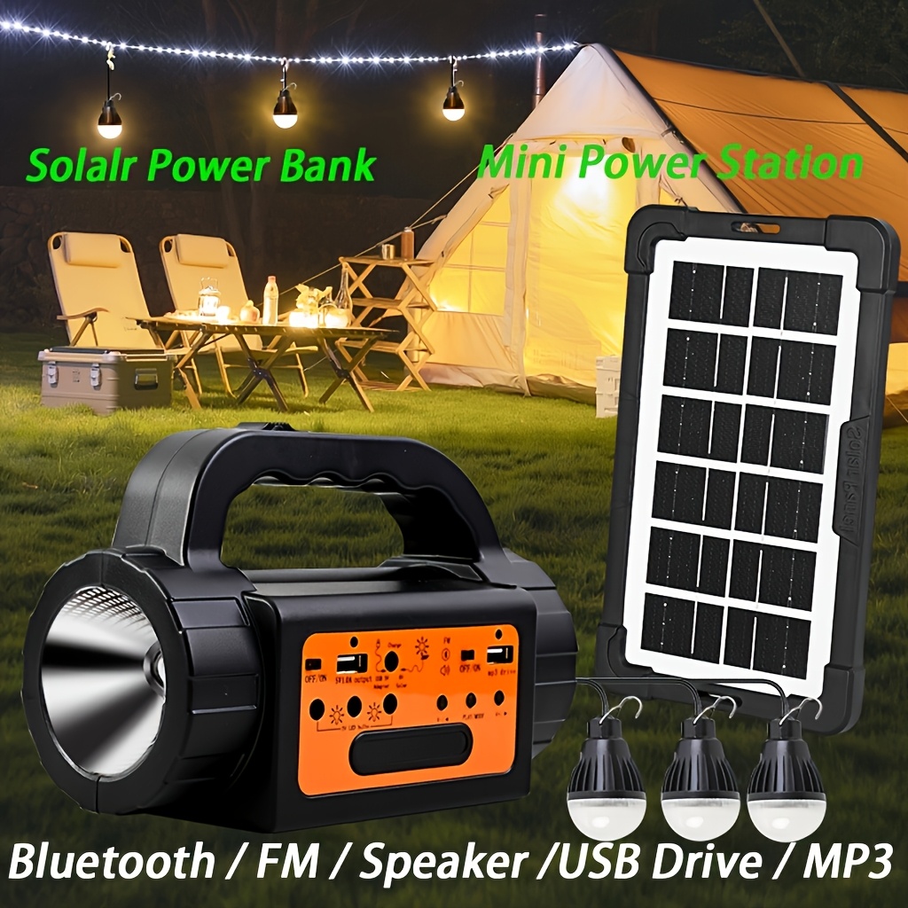 Solar Rechargeable Camping Lig - Portable Power Station บทวิจารณ์และราคา