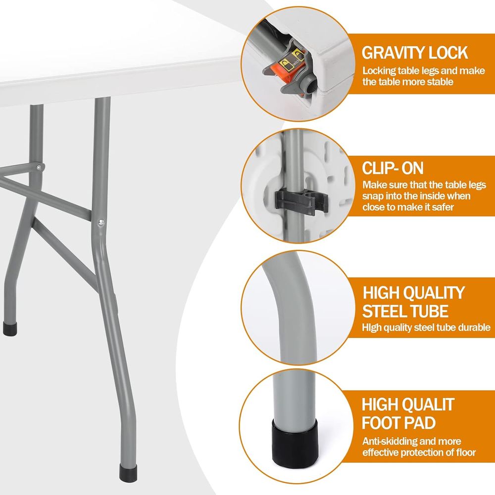 olding Table 6t Heavy Duty Por - Camping Outdoor Or Indoor บทวิจารณ์และราคา