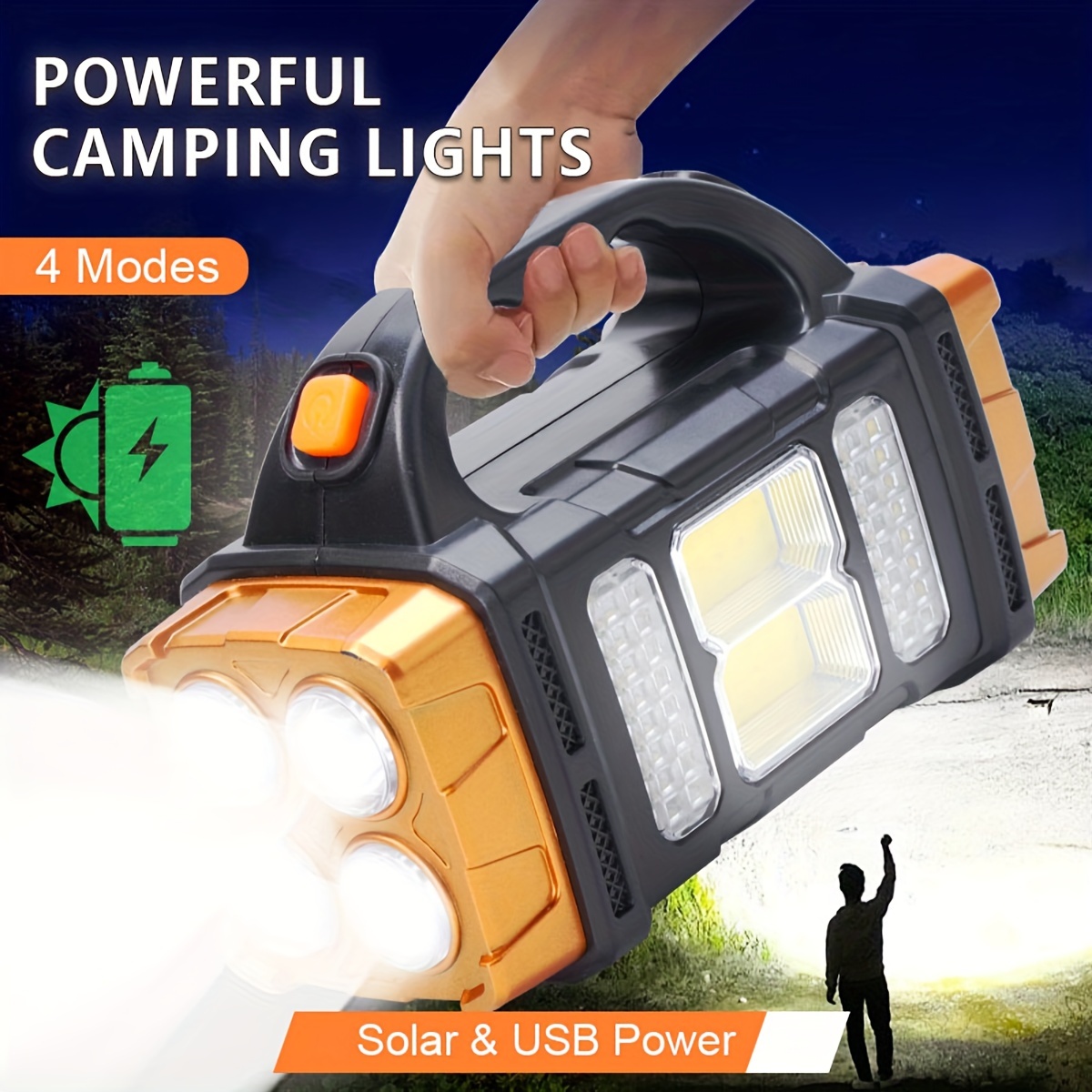 New Upgrade Rechargeable High  - Outdoor Camping Decor บทวิจารณ์และราคา