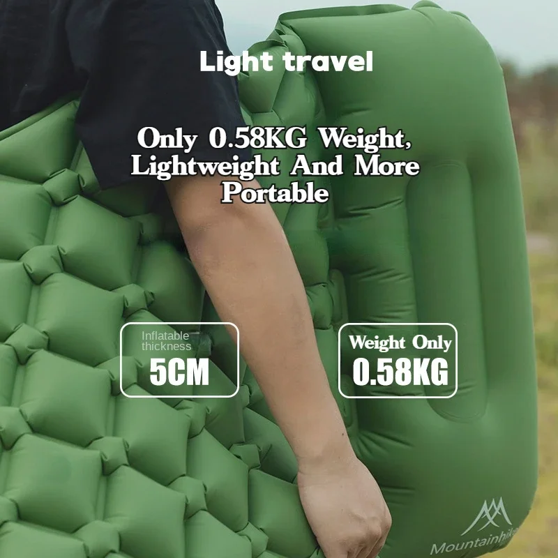 Outdoor Camping Inflatable Mat - Camp Pillow Compressible บทวิจารณ์และราคา