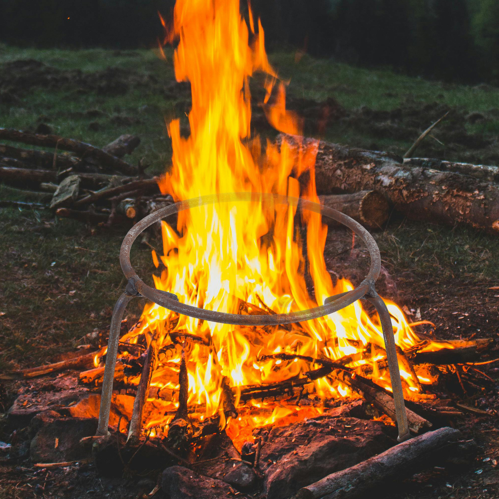 Pot Stand Rebar Durable Lightw - Outdoor Camping Fire Pit บทวิจารณ์และราคา