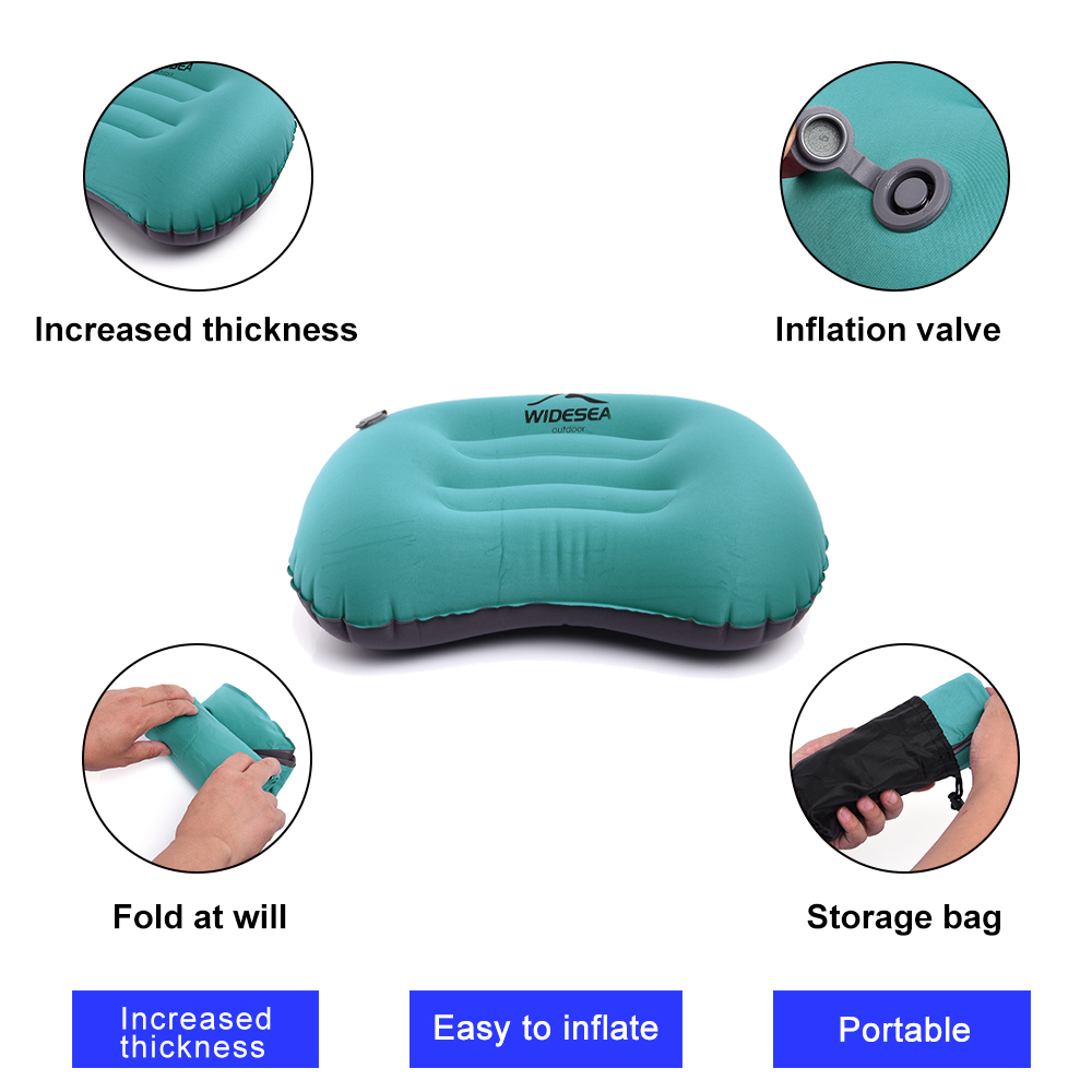 Widesea Portable Inflatable Pi - Camp Pillow Compressible บทวิจารณ์และราคา