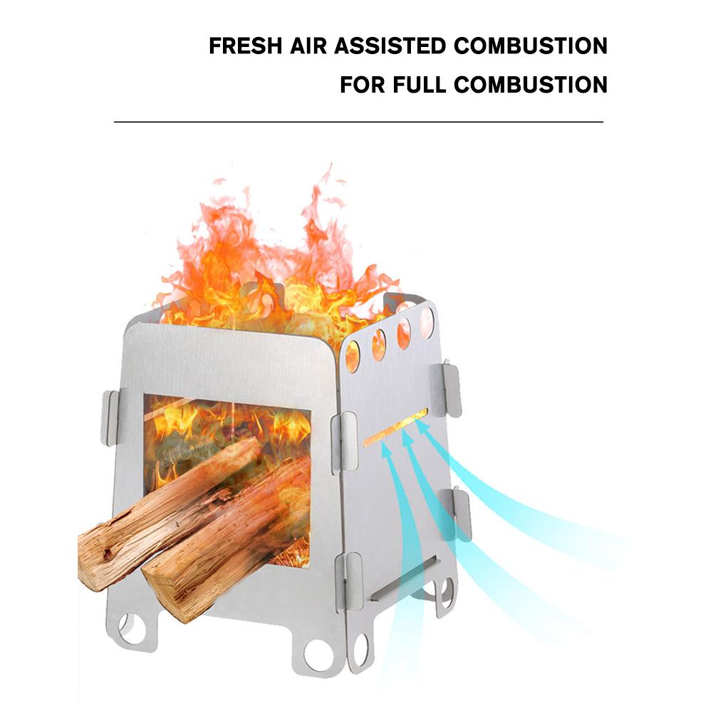Folding Camping Wood Stove Por - Outdoor Gas Camping Oven บทวิจารณ์และราคา