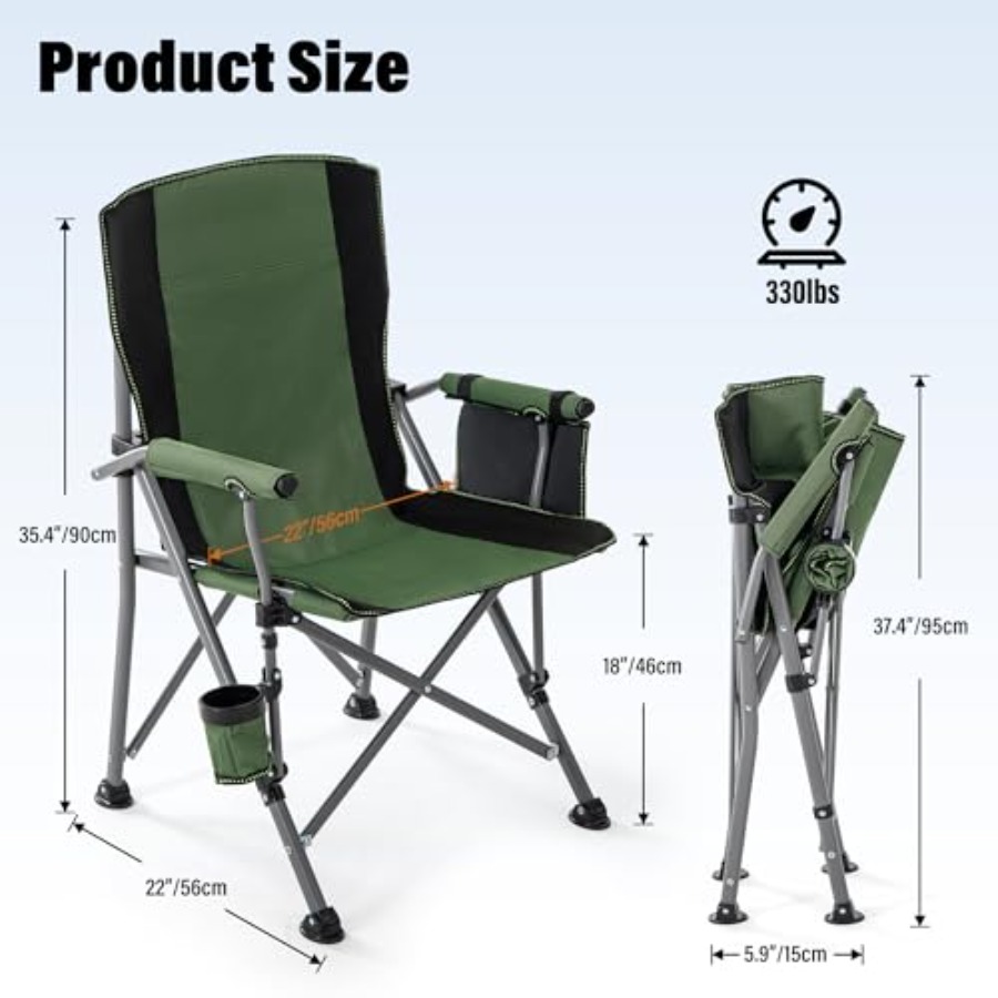 Camping Chair for Adults, Heav - Outdoor Chair Camping บทวิจารณ์และราคา