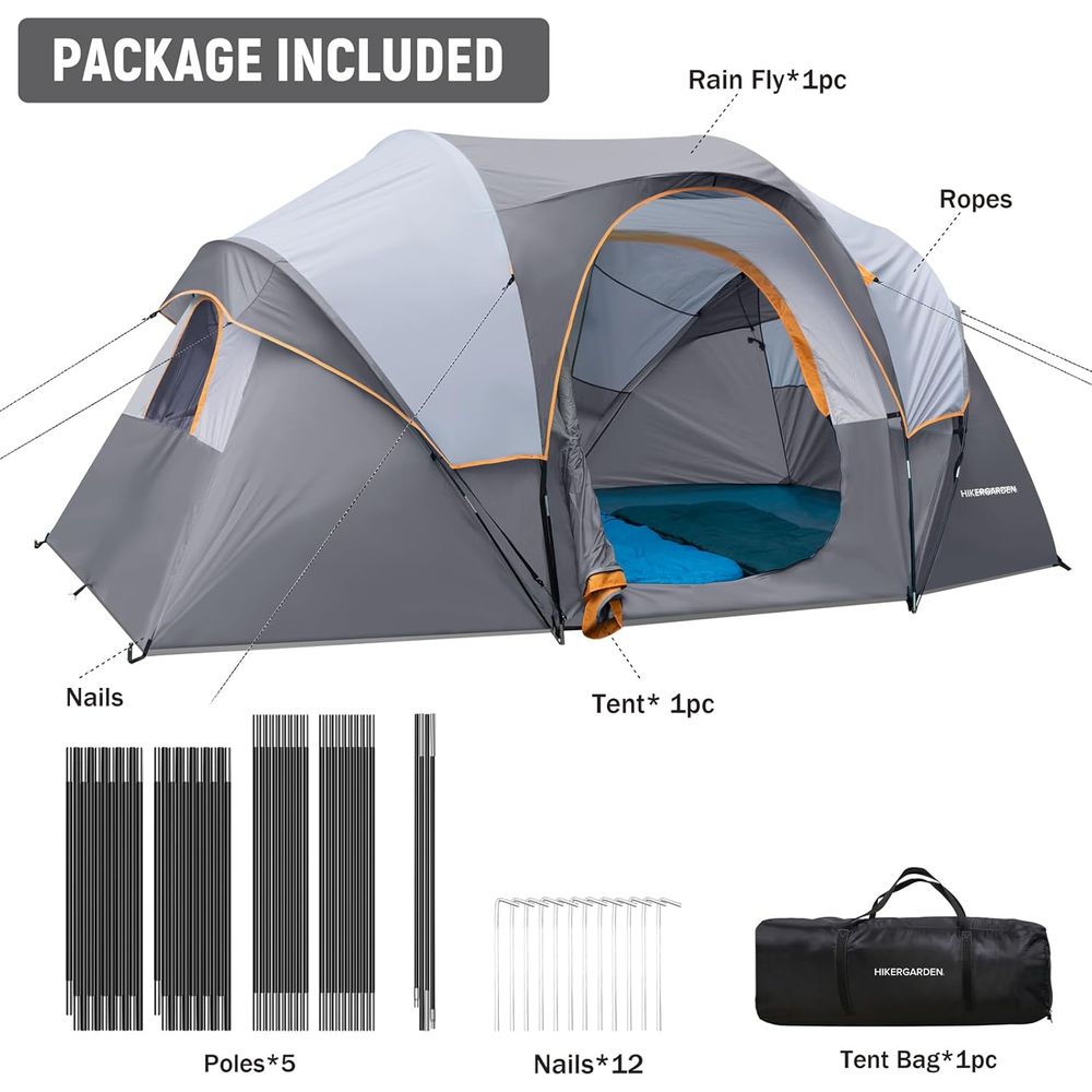 10-Person HikerGarden Tent - Q - Outdoor Camp บทวิจารณ์และราคา