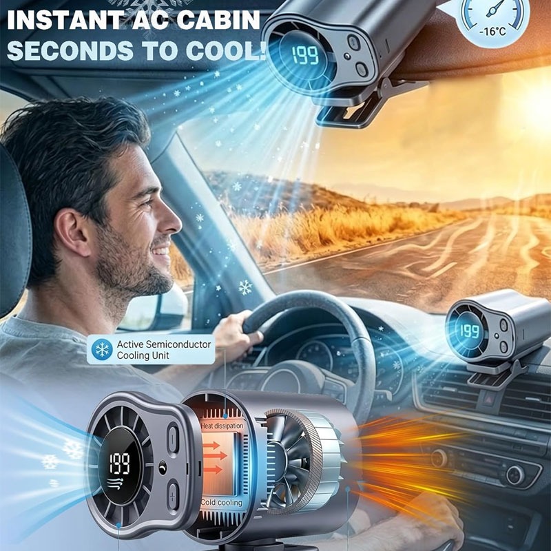 Cooling Fan Semiconductor Car  - Camping Quiet บทวิจารณ์และราคา