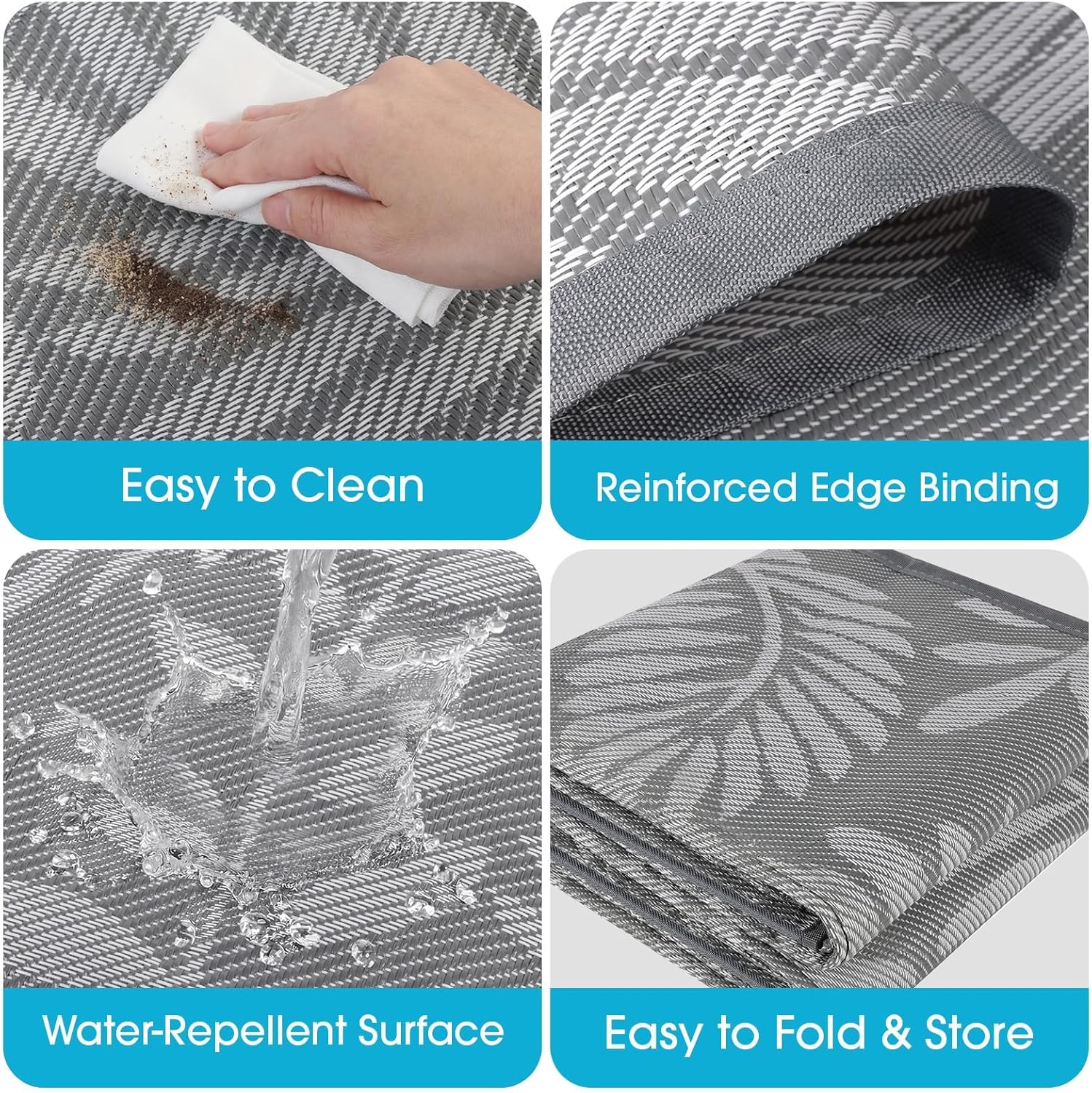 5x8 ft Outdoor Waterproof Reve - Outdoor Camping Rug Waterproof บทวิจารณ์และราคา