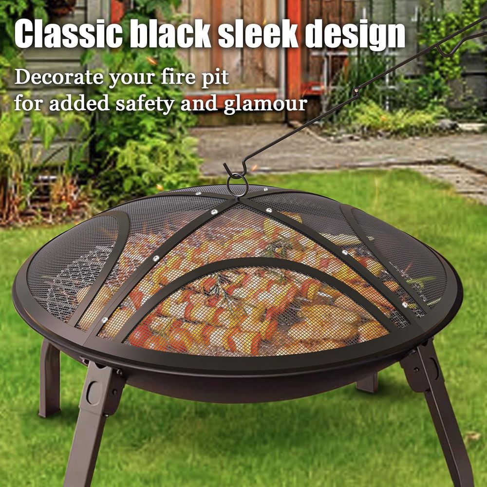 40 Outdoor Fire Pit Mesh Cover - Outdoor Camping Fire Pit บทวิจารณ์และราคา