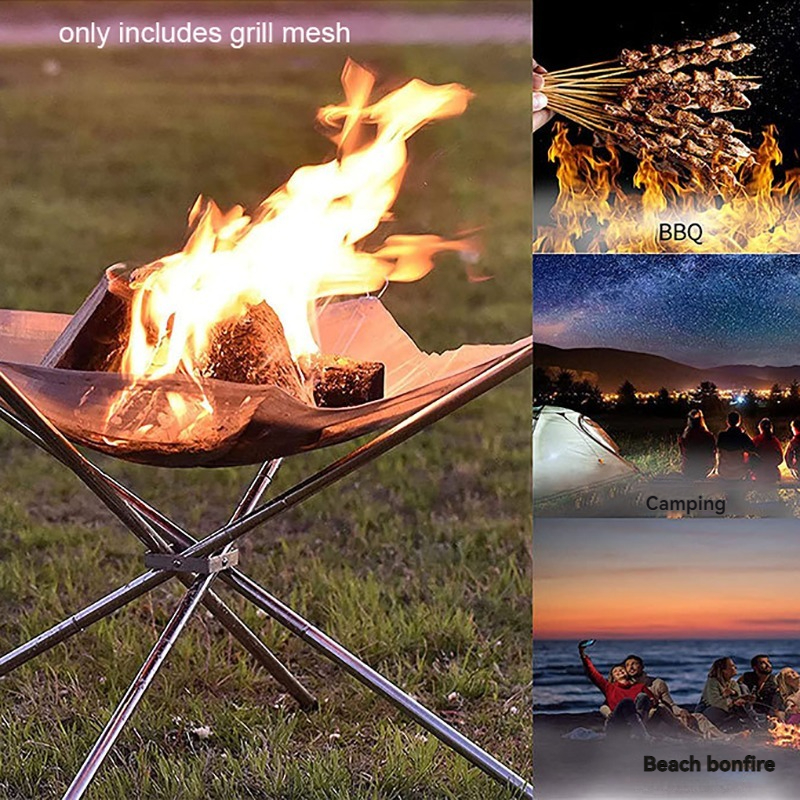 Portable Fire Pit Durable Outd - Outdoor Camping Fire Pit บทวิจารณ์และราคา