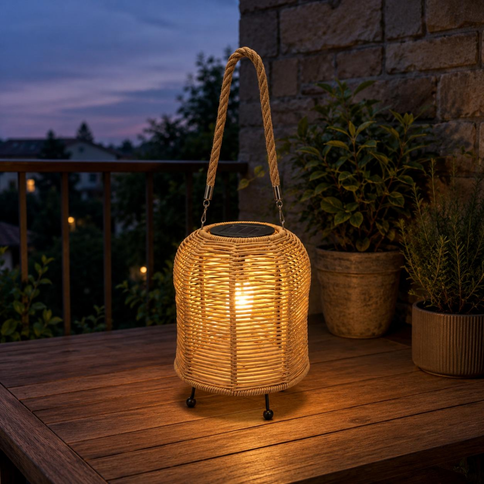 Handwoven Solar Lantern Warm L - Outdoor Camping Decor บทวิจารณ์และราคา