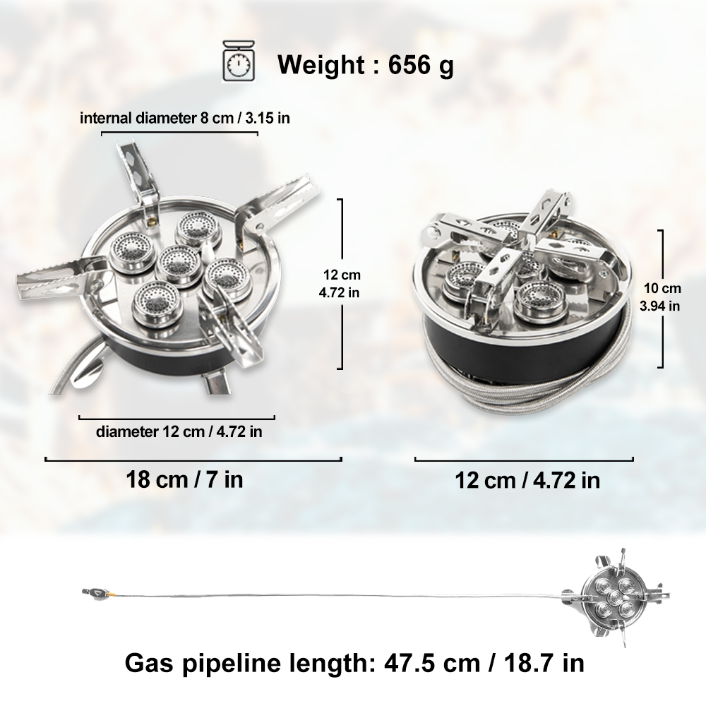 Widesea Camping 5in1 Gas Stove - Outdoor Gas Camping Oven บทวิจารณ์และราคา