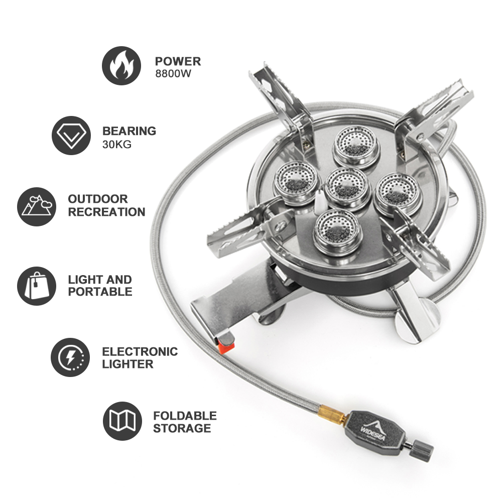 Widesea Camping 5in1 Gas Stove - Outdoor Gas Camping Oven บทวิจารณ์และราคา